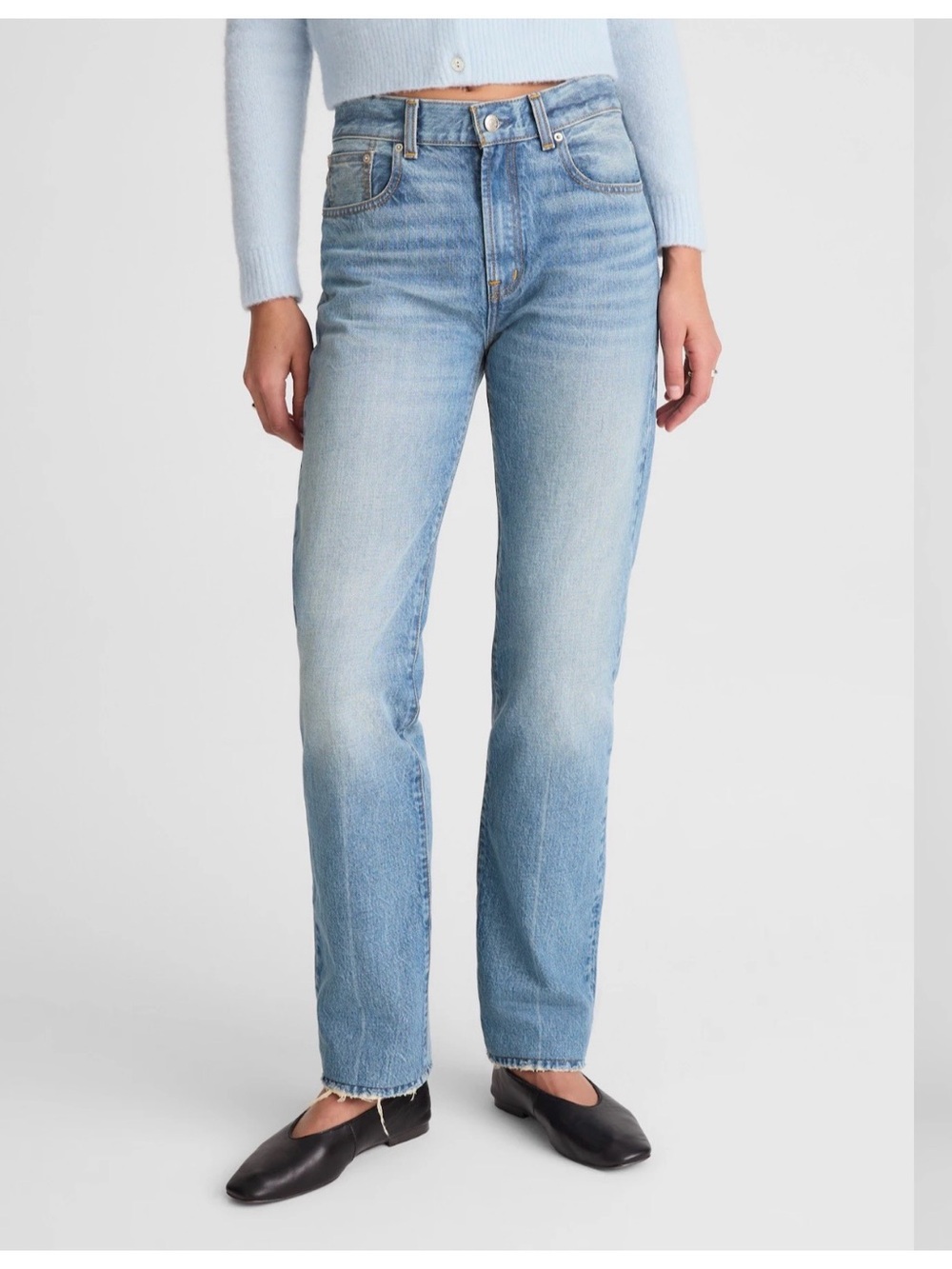 Alexa Chung for Madewell Franny Straight Jean in Oakwick Wash